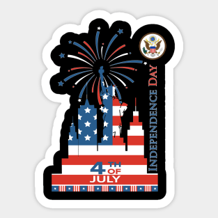 Independence Day Sticker